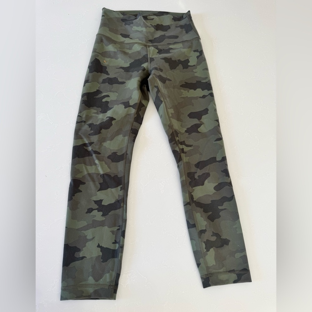 lululemon athletica Green Camo Leggings